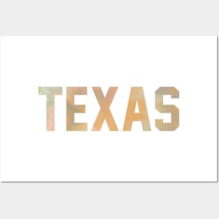 Texas Pastel Tie Dye Posters and Art